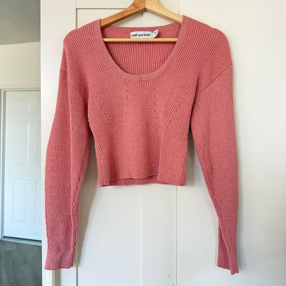 Self-Portrait cropped sweater